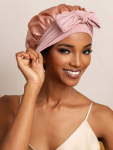 [Pink] SilkSilky-CA Sleep Cap 001