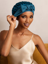 [Teal] SilkSilky-CA Sleep Cap 001