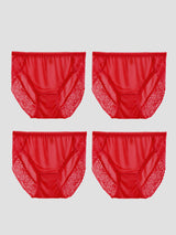 [Red] SilkSilky-CA Silk Jersey Panty 005