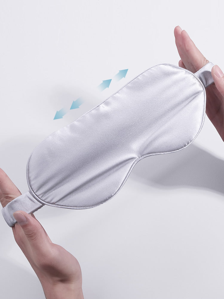 [Silver] SilkSilky-CA 19Momme Pure Silk Eye Mask 006