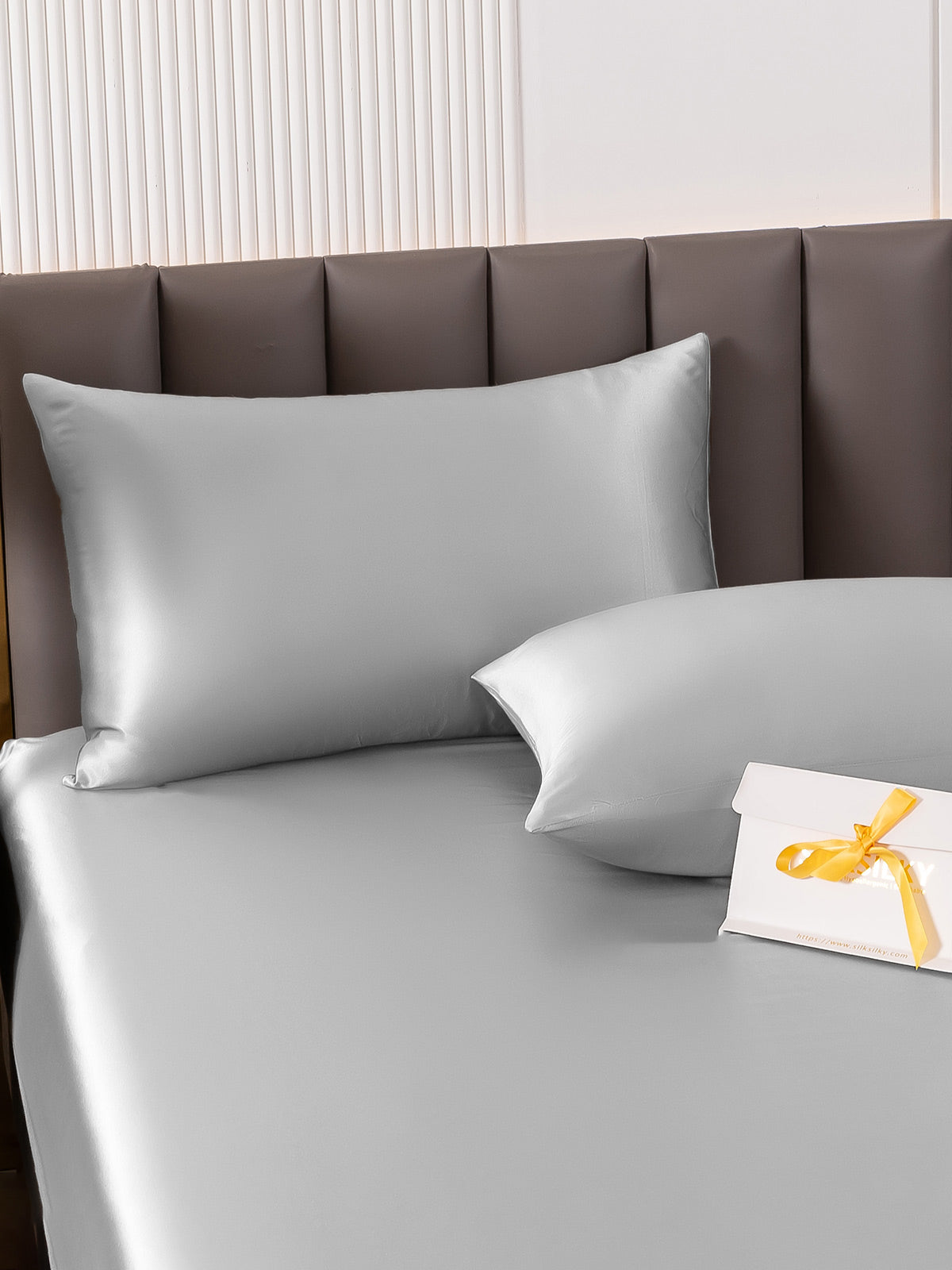 [Silver] SilkSilky-CA 19Momme Pure Silk Pillowcase 003
