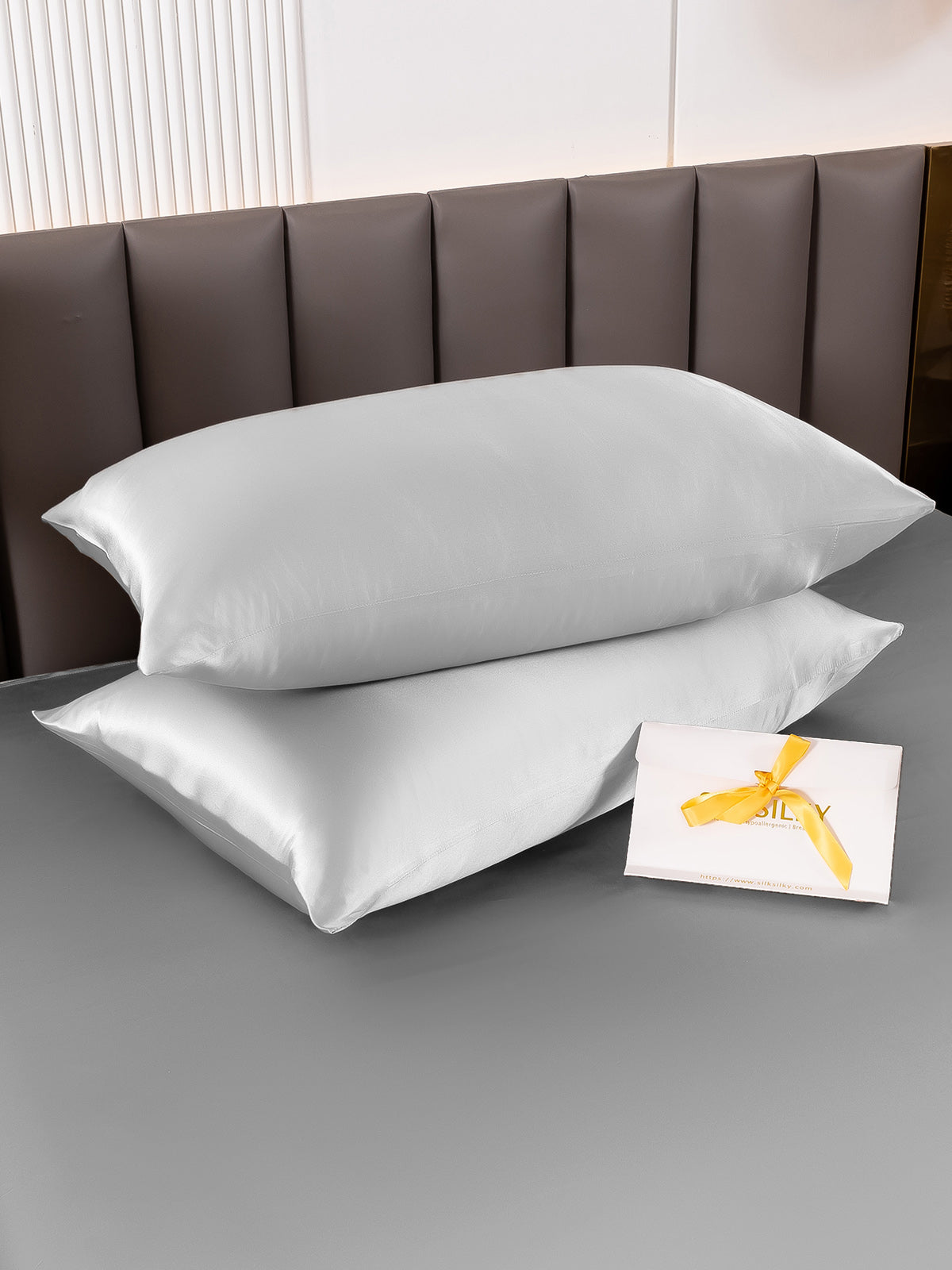 [Silver] SilkSilky-CA 19Momme Pure Silk Pillowcase 004