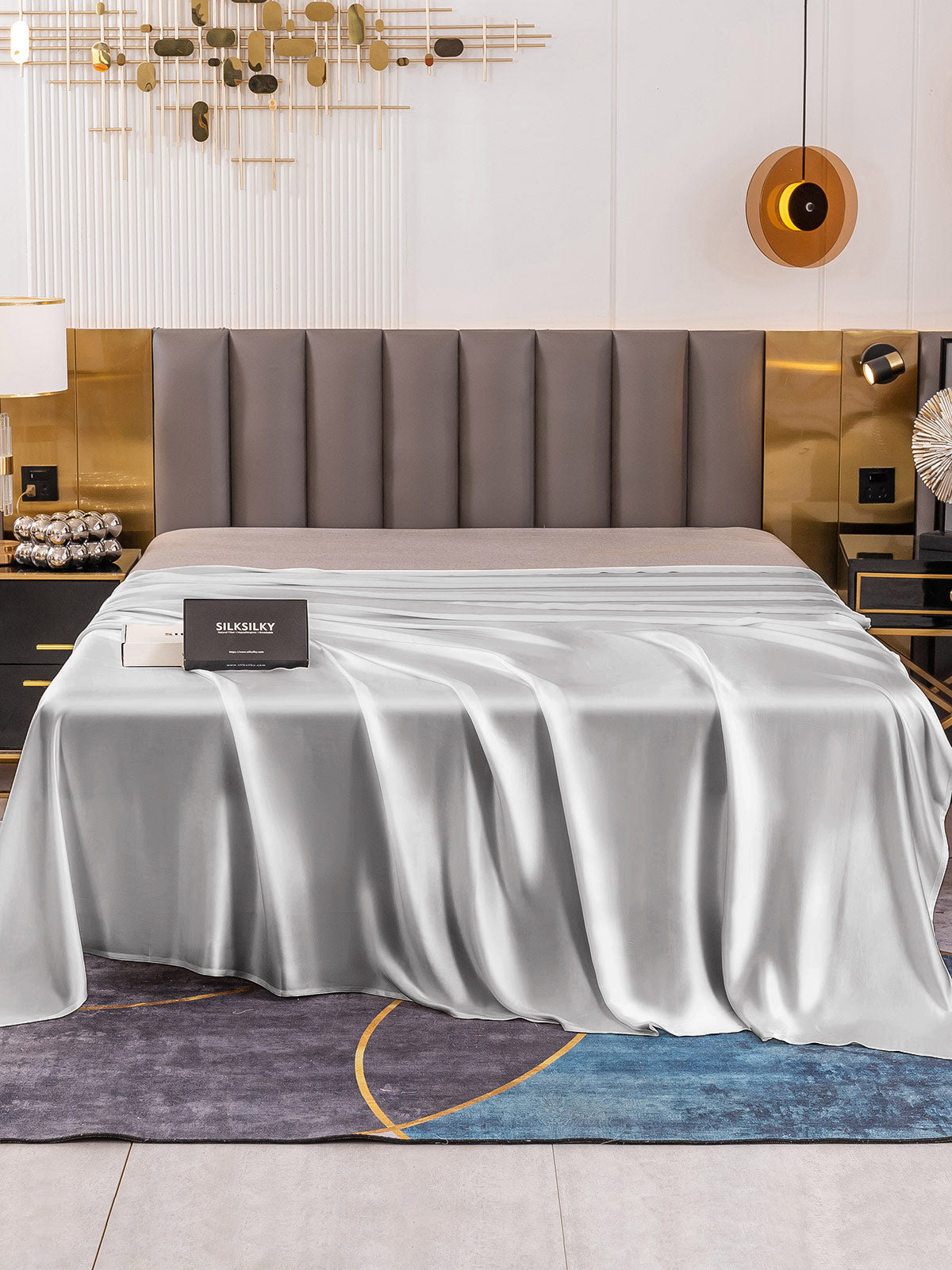 [Silver] SilkSilky-CA 19Momme Pure Silk Sheet 002