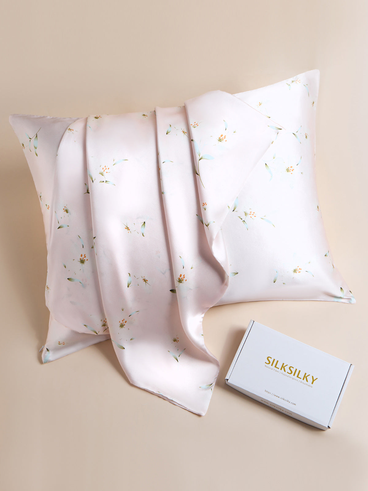 19Momme Printed 100% Mulberry Silk Pillowcase