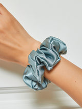 [Steel Blue] SilkSilky-CA Scrunchie 001