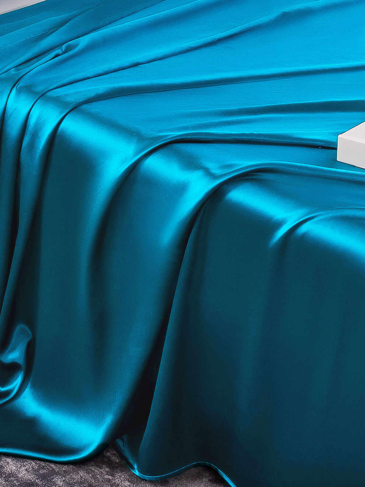 [Teal] SilkSilky-CA 19Momme Pure Silk Bedding Set 005