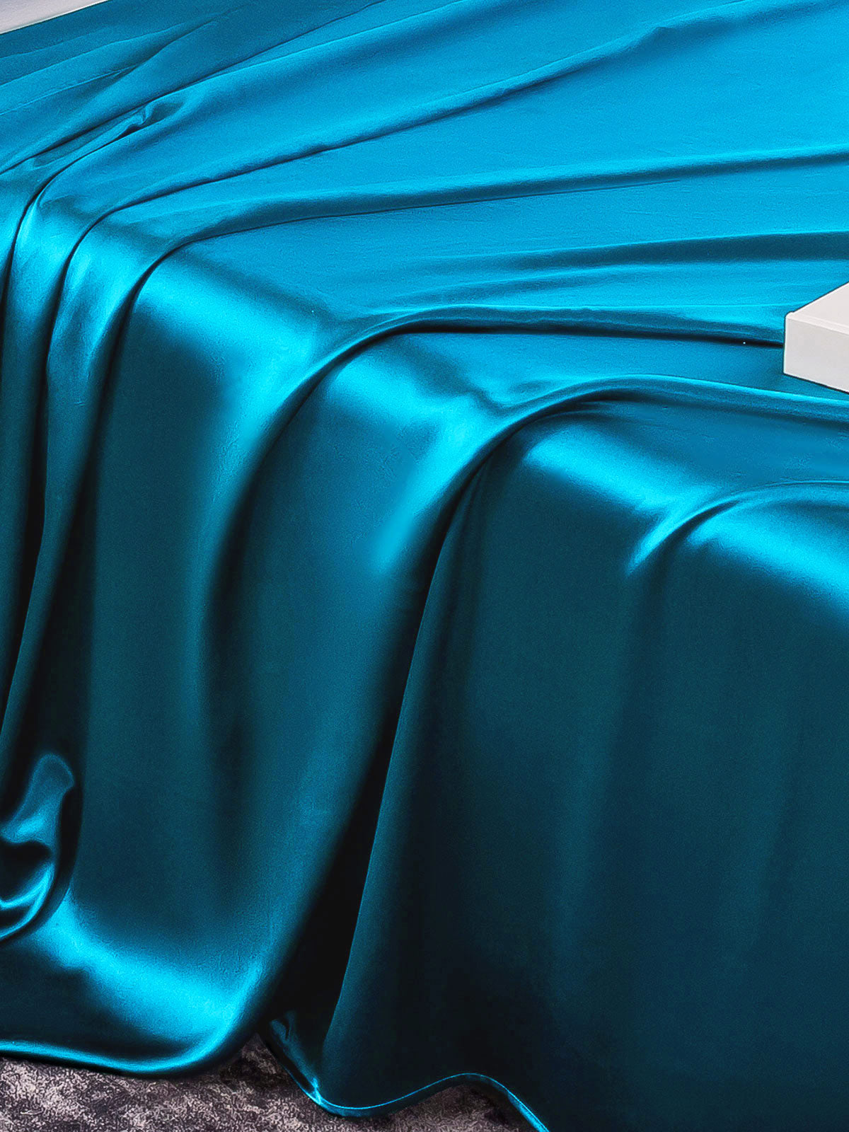 [Teal] SilkSilky-CA 22Momme Pure Silk Bedding Set 005