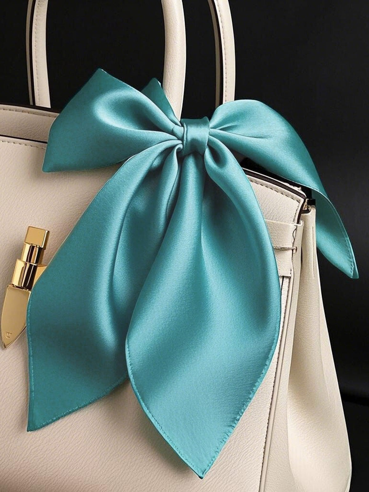 [Teal] SilkSilky-CA Pure Silk Scarf 001