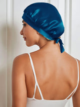 [Teal] SilkSilky-CA Sleep Cap 005