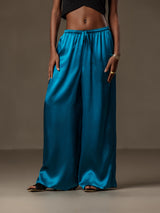 [Teal] SilkSilky-CA Women's Pants 001