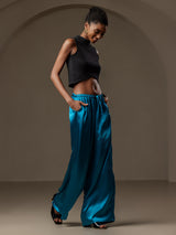 [Teal] SilkSilky-CA Women's Pants 006