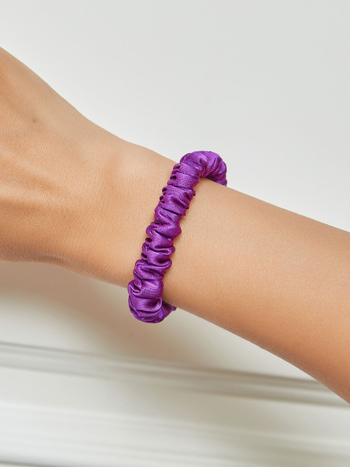 [Purple] SilkSilky-CA 19Momme Scrunchie 001