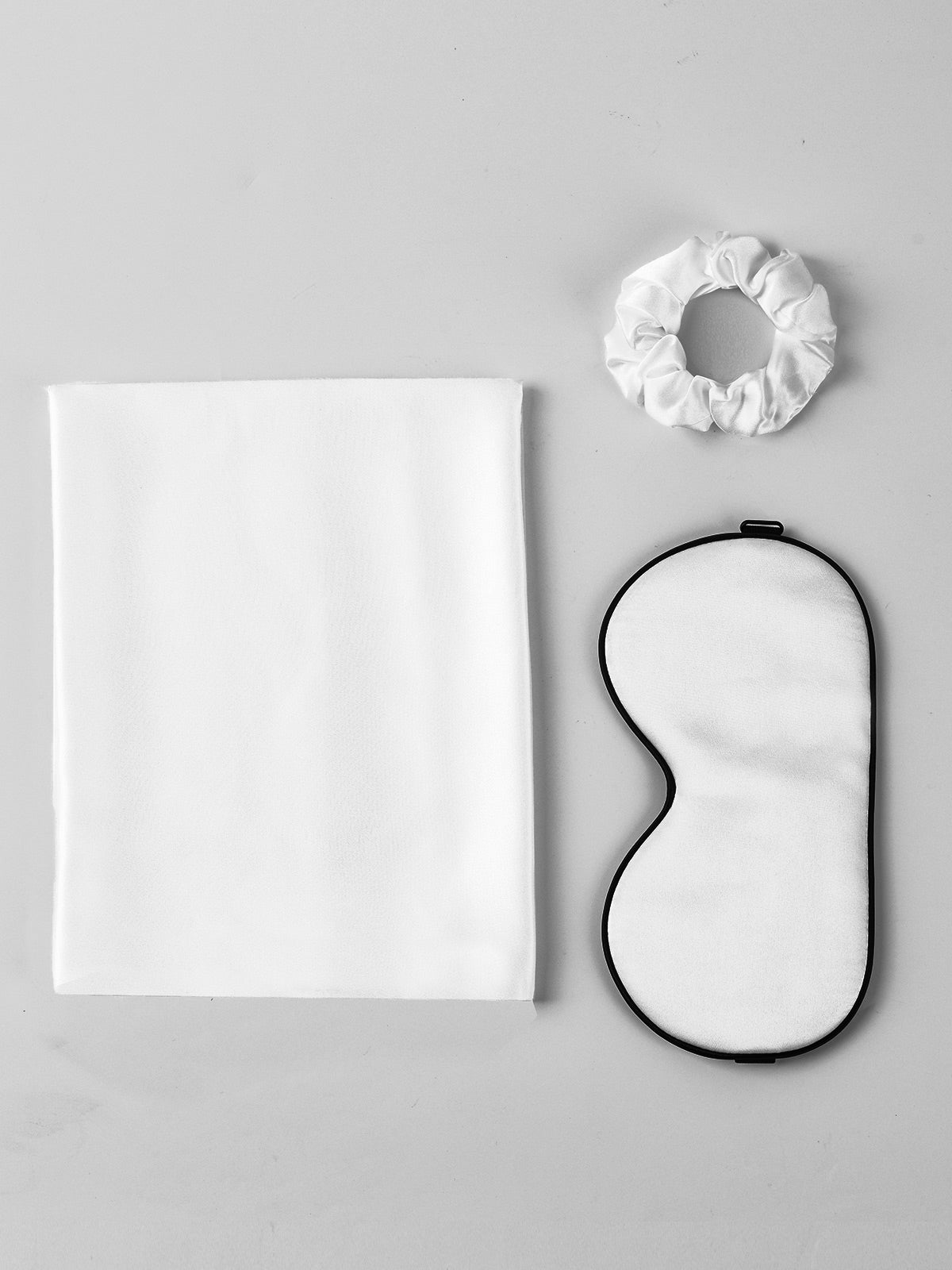 [White] SilkSilky-CA 19Momme Pure Silk Pillowcase Set 003