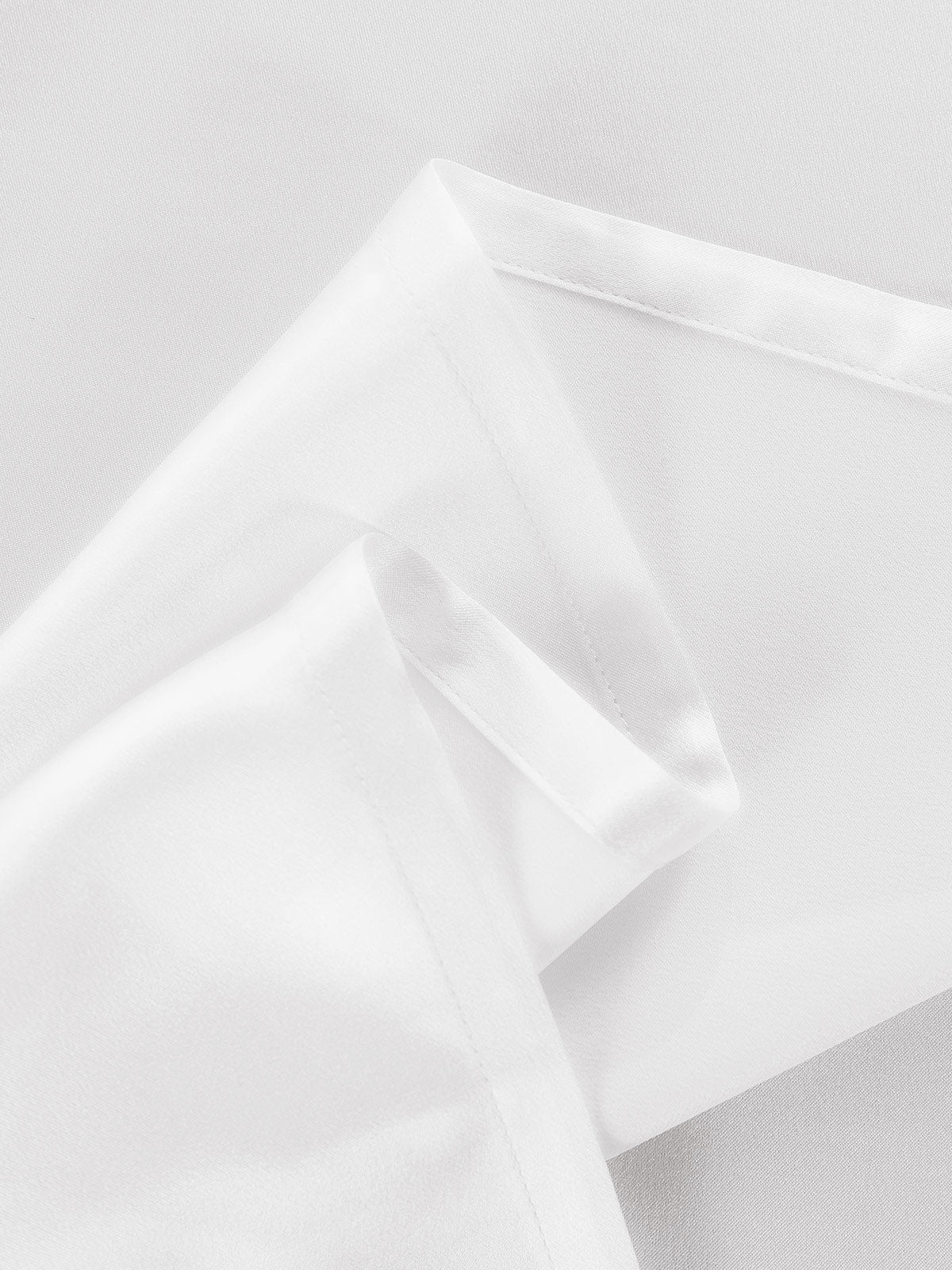 [White] SilkSilky-CA 19Momme Pure Silk Sheet 005