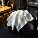 [White] SilkSilky-CA Scarf 001