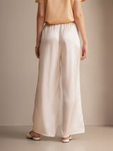 [White] SilkSilky-CA Women's Pants 002