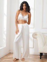 [White] SilkSilky-CA Women's Pants 005