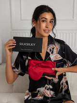 [Wine] SilkSilky-CA 19Momme Pure Silk Pillowcase Set 001