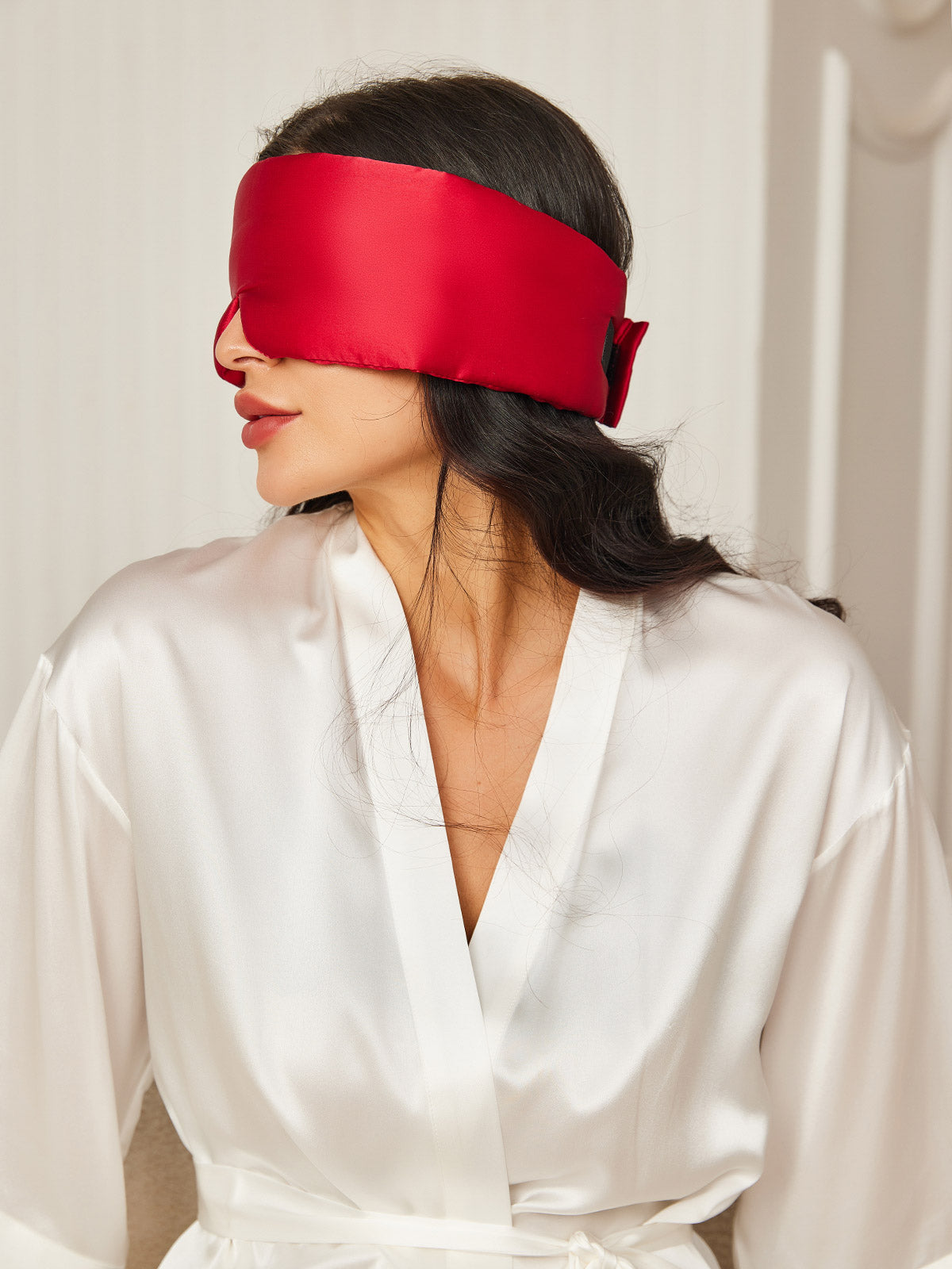 [Wine] SilkSilky-CA 19Momme Pure Silk Eye Mask 002