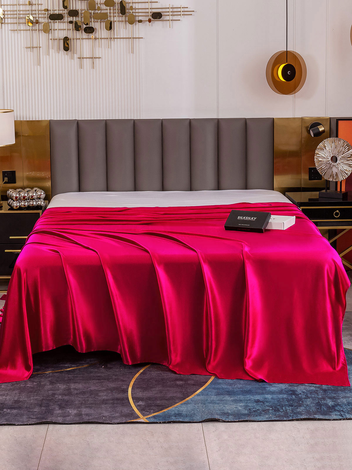 [Wine] SilkSilky-CA 19Momme Pure Silk Sheet 002