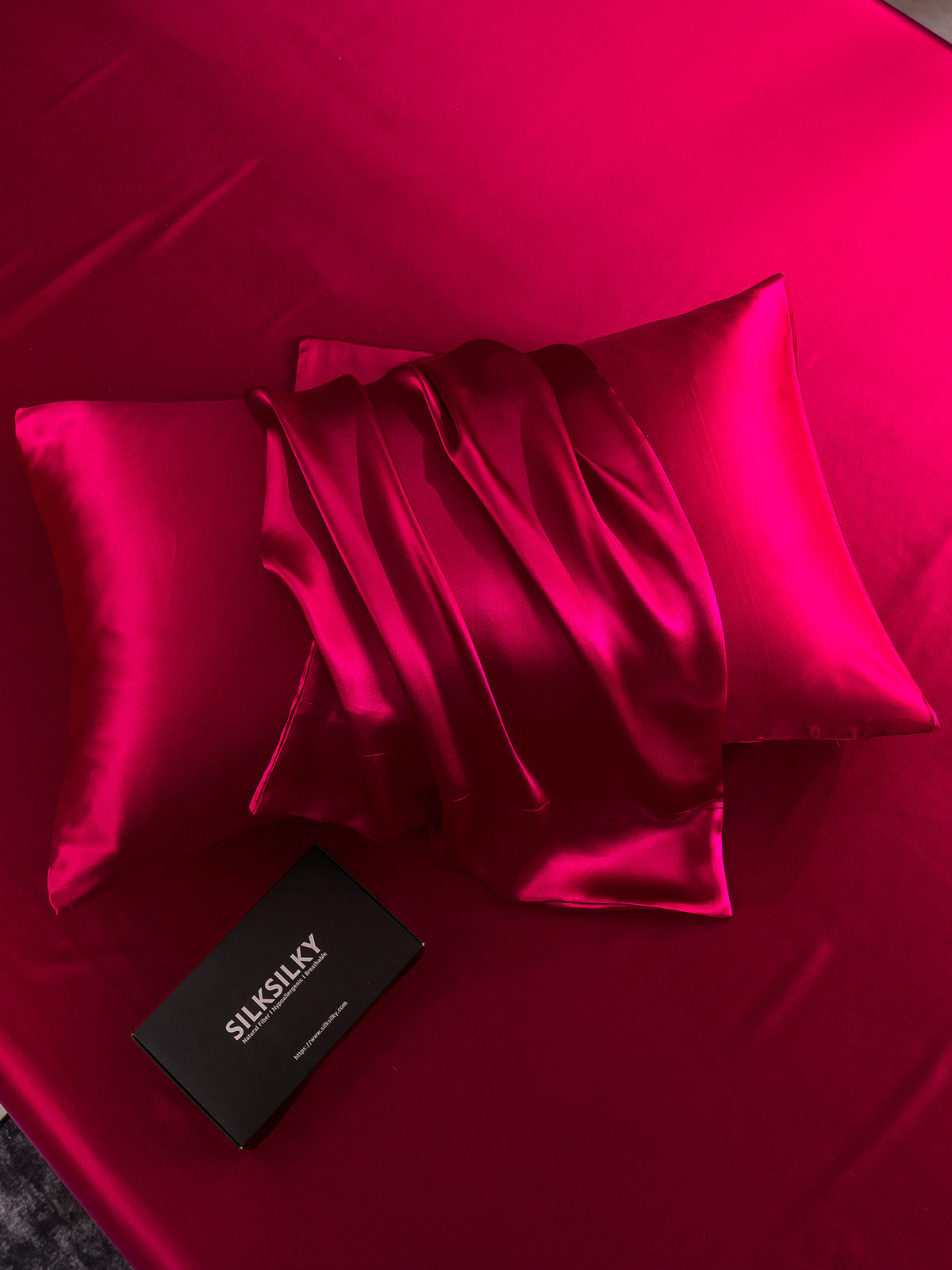 [Wine] SilkSilky-CA 30Momme Pure Silk Pillowcase 004