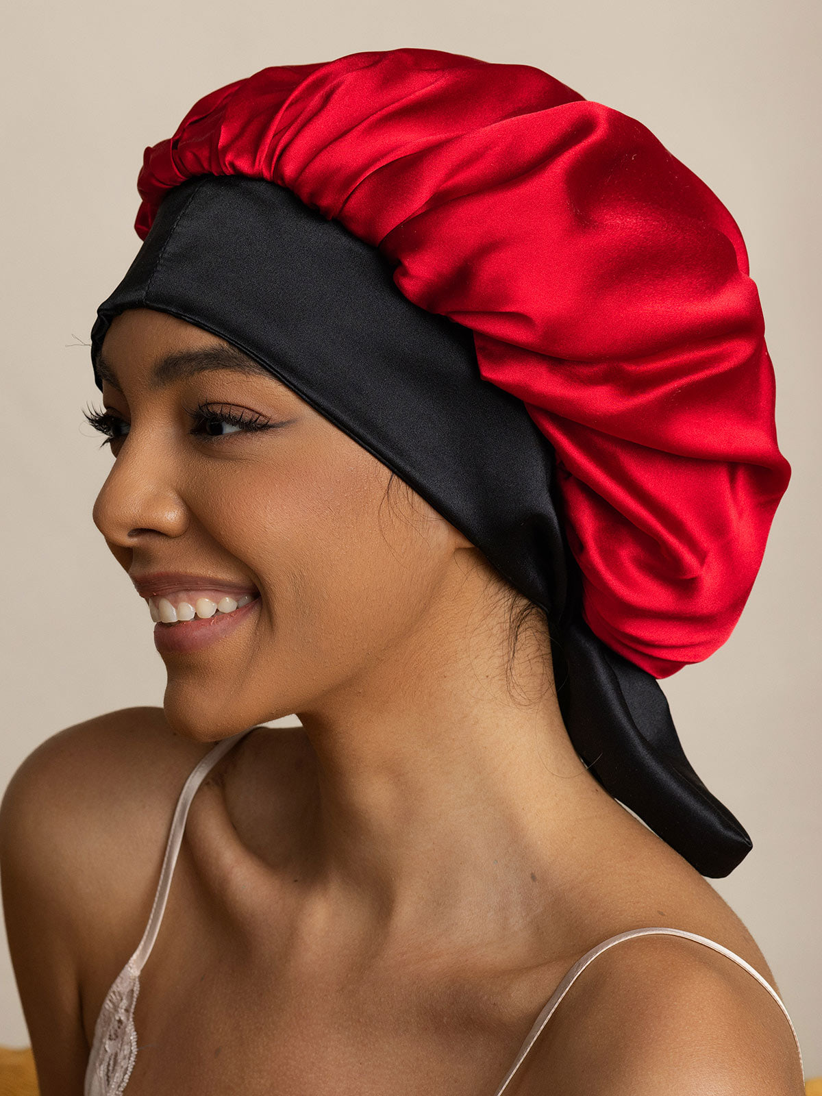 [Wine] SilkSilky-CA Pure Silk Sleep Cap 004