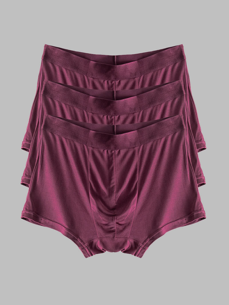 [Wine] SilkSilky-CA Silk Knitted Mens Underwear 006