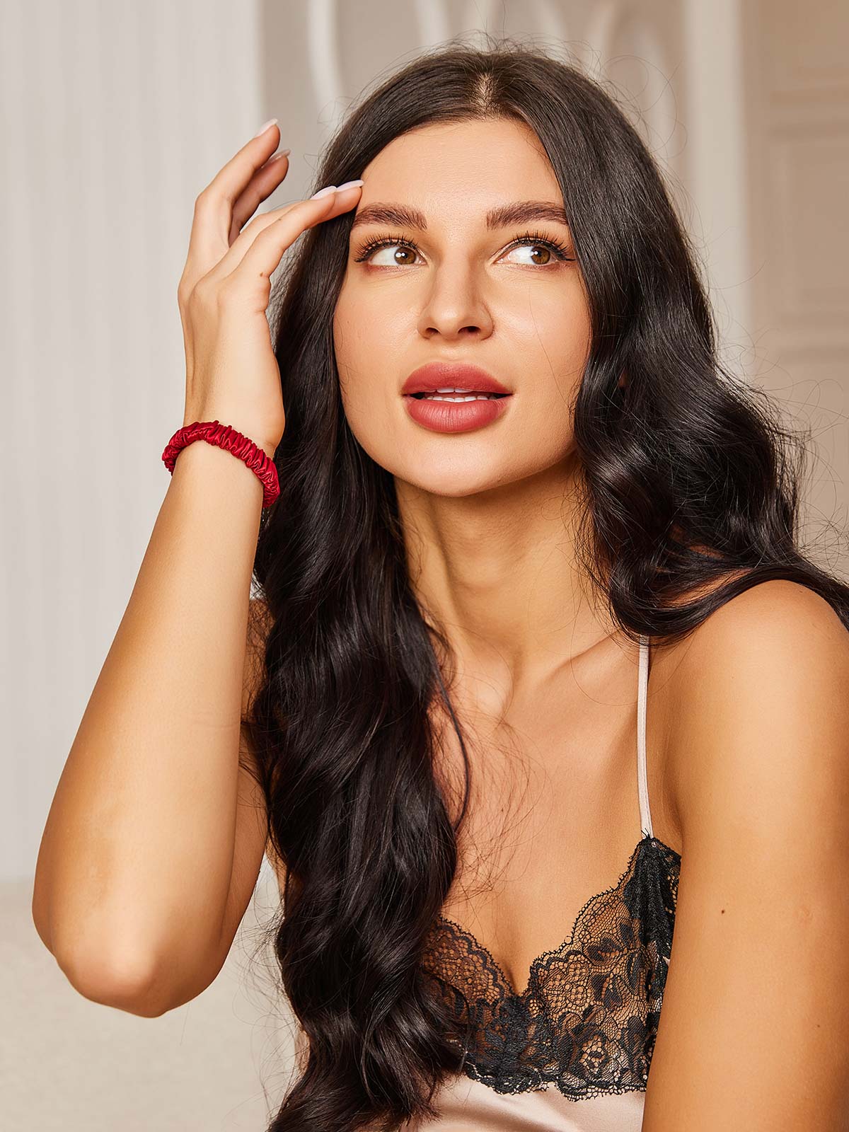 [Wine] SilkSilky-CA 19Momme Scrunchie 003