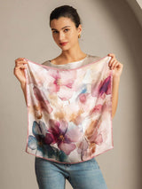 [P102] SilkSilky-CA Pure Silk Scarf 006,