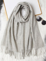 [Light Gray] SilkSilky-CA Wool Scarf 005