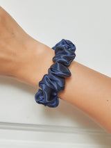 [Dark Blue] SilkSilky-CA Scrunchie 001