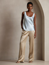 [Light Blue] SilkSilky-CA Sleeveless Camisole 006