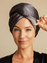 [Dark Gray] SilkSilky-CA Hair Towel Wrap 005