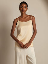 [Champagne] SilkSilky-CA Spaghetti Strap Camisole 004