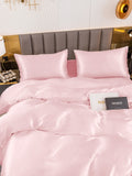 SilkSilky CA 19Momme Pure Silk Bedding Set Pink 004