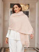 [Beige] SilkSilky-CA Wool Scarf 002
