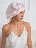 SilkSilky-CA Pure Silk Sleep Cap Pink 001