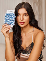 [Sky Blue] SilkSilky-CA Scrunchie 001