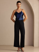 [Black] SilkSilky-CA Womens Pants 006
