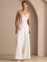 [Beige] SilkSilky-CA Spaghetti Strap V Neck Camisole 005