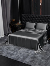 [Dark Gray] SilkSilky-CA 19Momme Bedding Set 001