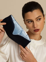 [DarkBlue+LightBlue] SilkSilky-CA Eye Mask 003