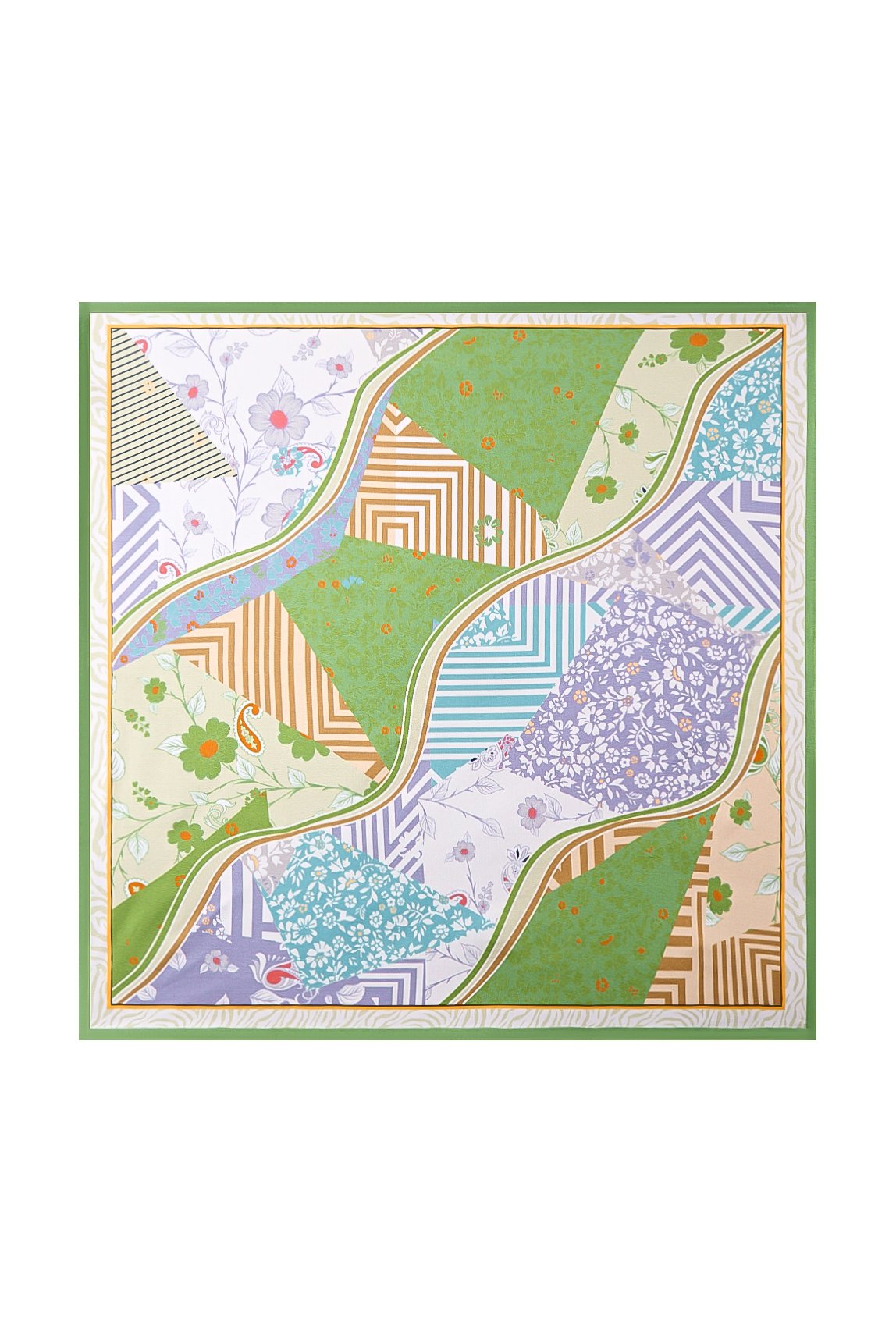 [P100] SilkSilky-CA Pure Silk Scarf 001,