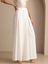 [White] SilkSilky-CA Women's Pants 003