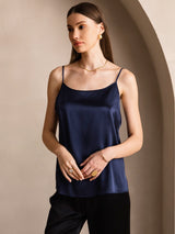 [Dark Blue] SilkSilky-CA Spaghetti Strap Camisole 001