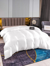 [White] SilkSilky-CA 22Momme Duvet Covers 003