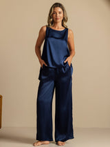 [Dark Blue] SilkSilky-CA Sleeveless Scoop Neck Camisole 008