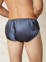 [GrayishBlue] SilkSilky-CA Pure Silk Mens Underwear 002