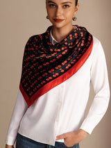 [Black Cherry] SilkSilky-CA Scarf 006