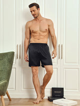 [Black] SilkSilky-CA Mens Sleep Bottoms 005